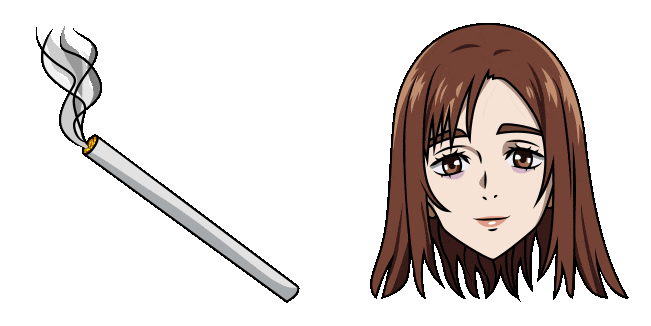 Jujutsu Kaisen Shoko Ieiri & Cigarette Animated Cursor