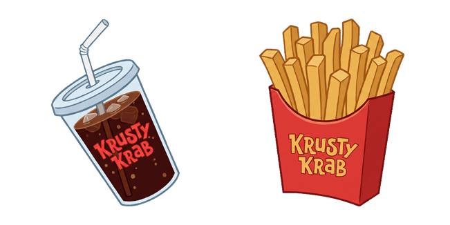 SpongeBob SquarePants Krusty Krab Soda & French Fries Cursor