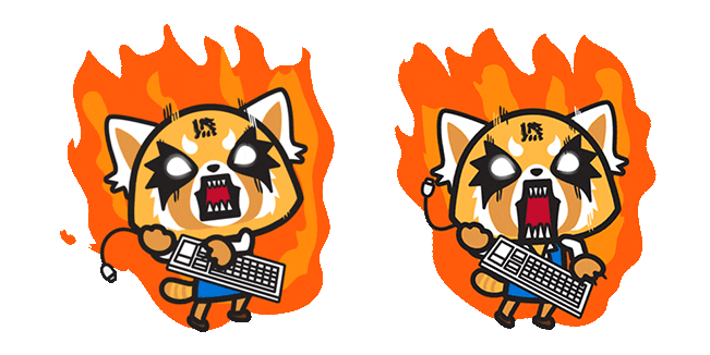 Sanrio Aggretsuko Rage Sound Animated Cursor