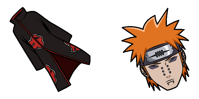 Naruto Pain & Akatsuki Cloak Animated Cursor