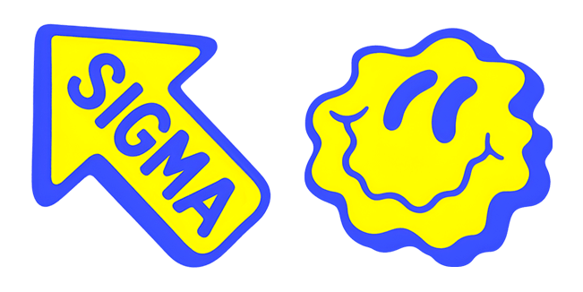 Cool Sigma Arrow & Wavy Smiley Face Cursor