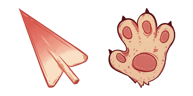 Teddy Bear Color Arrow & Paw Cursor
