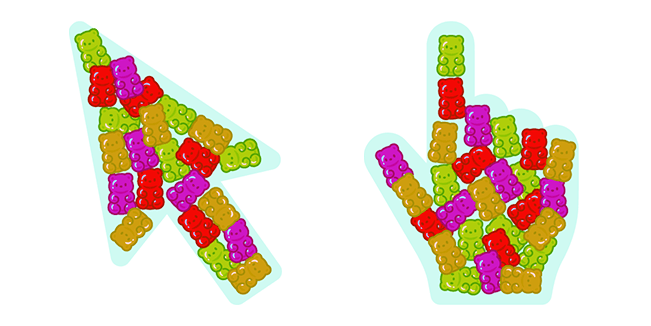 Gimme Gummy Aesthetic Arrow & Hand Cursor