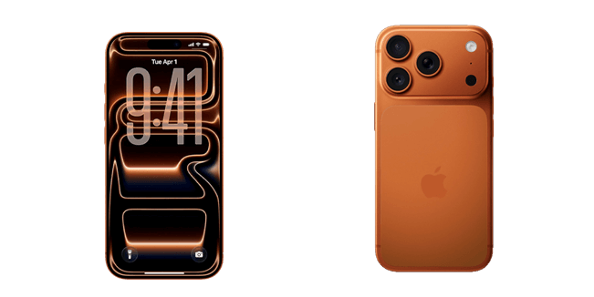 Apple iPhone 17 Pro Max Orange Cursor