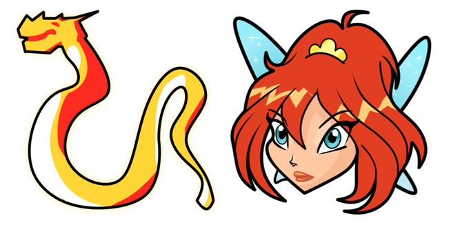 Winx Bloom & Dragon Flame Cursor