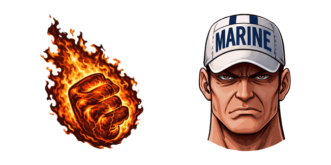 One Piece Akainu Magma Fist Cursor