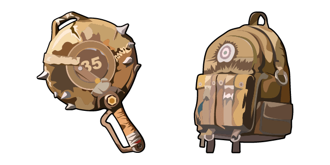 PUBG Irradiated Frog Pan & Irradiated Frog Backpack Cursor