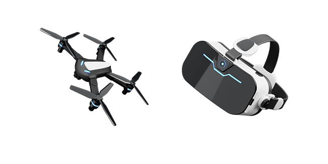 Drone & Goggles 3D Cursor