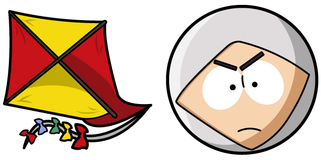 South Park Human Kite Cursor