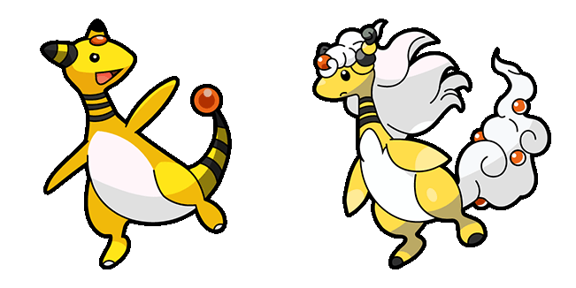 Pokemon Ampharos & Mega Ampharos Animated Cursor
