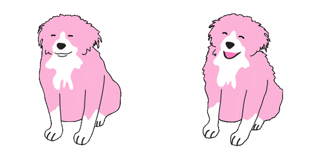 Pink Dog Animated Cursor