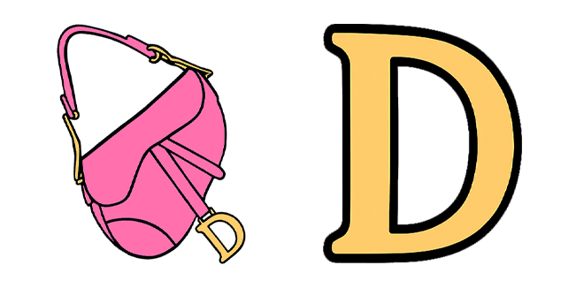 Pink Dior Saddle Bag Cursor