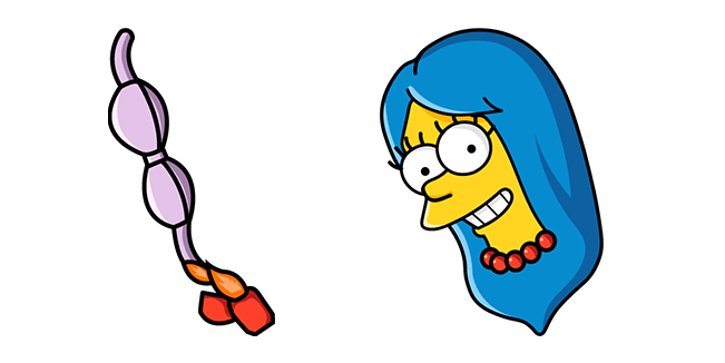 The Simpsons Young Marge & Flaming Bra Club Cursor