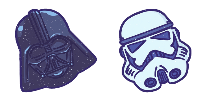 Star Wars Darth Vader & Stormtrooper Helmets Cursor
