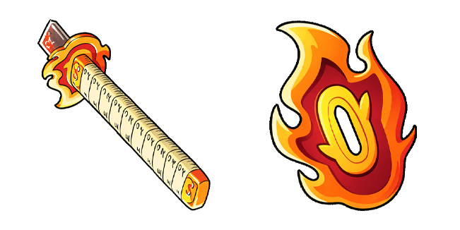 Demon Slayer Rengoku Broken Sword & Tsuba Cursor