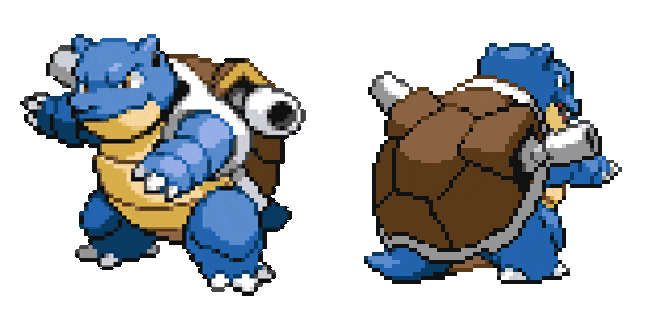 Pokemon Blastoise Pixel Animated Cursor