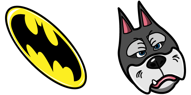 Super-Pets Ace the Bat-Hound & Batman Logo Cursor