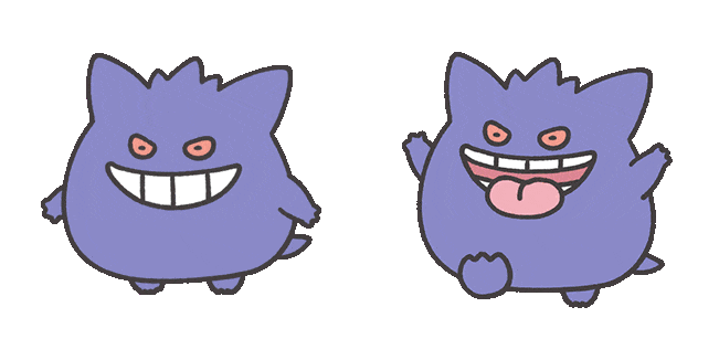 Pokemon Smile Gengar Animated Cursor
