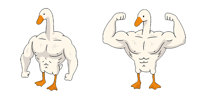 Steroid Strong Goose Meme Cursor