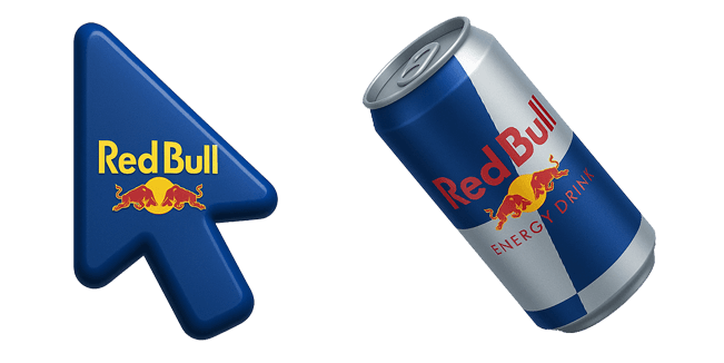 Red Bull Energy Drink 3D Cursor
