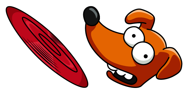 The Simpsons Santa's Little Helper & Frisbee Cursor