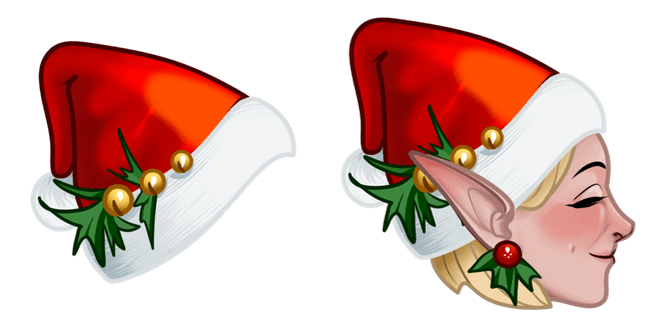 Christmas Elf & Hat Cursor