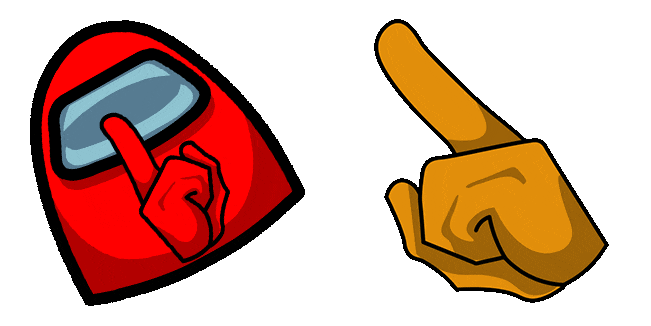 Among Us Crewmate Shhh! Animated Cursor