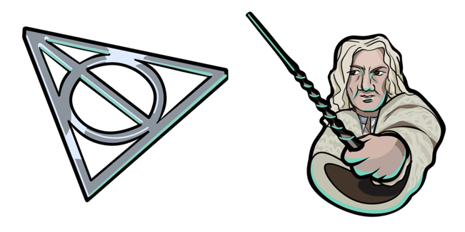 Harry Potter Lovegood & Deathly Hallows Triangle Cursor