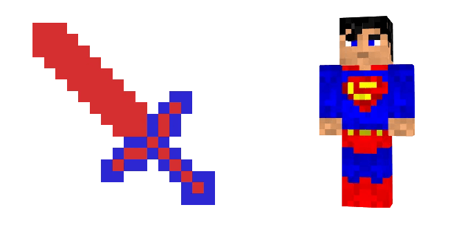 Minecraft Superman & Sword Cursor