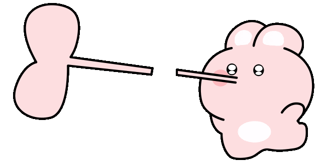 Cute Bunny Kiss Animated Cursor