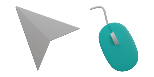Grey Arrow & Mouse 3D Cursor