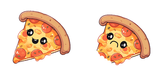 Cute Slice of Pizza Animated Cursor