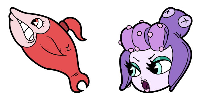 Cuphead Cala Maria & Fish Cursor