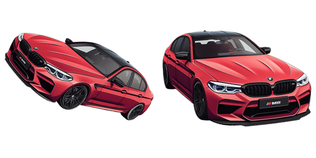 Red BMW M5 Cursor