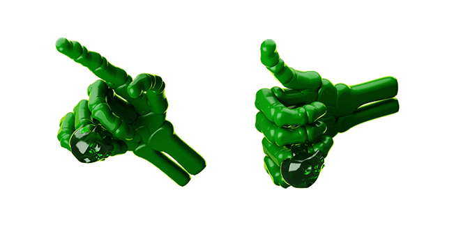Scary Hand Point & Scary Like 3D Cursor