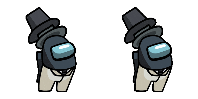 Among Us Crewmate in Bighead Animated Cursor
