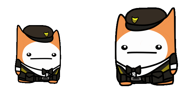 BattleBlock Theater Cat Guard Animated Cursor
