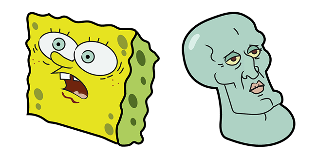 Spongebob & Handsome Squidward Meme Cursor