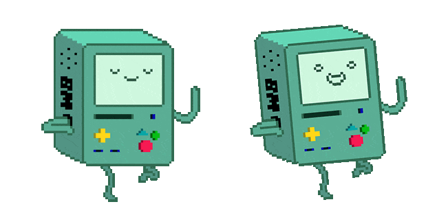 Adventure Time BMO Dancing Pixel Animated Cursor