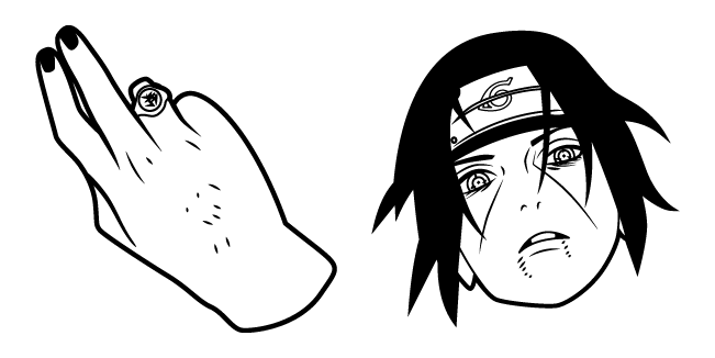 Naruto Itachi Uchiha Manga Cursor