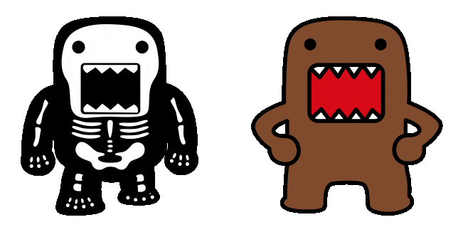 Domo Kun Halloween Skeleton Animated Cursor