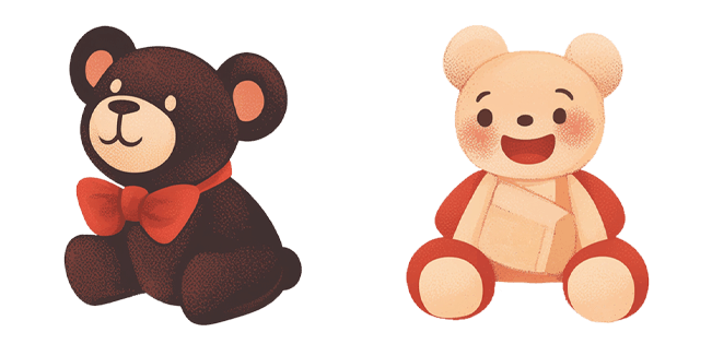 Black & White Teddy Bear Cursor