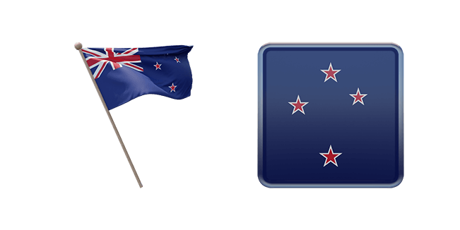 New Zealand Flag 3D Cursor