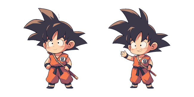 Dragon Ball Chibi Kid Goku Cursor