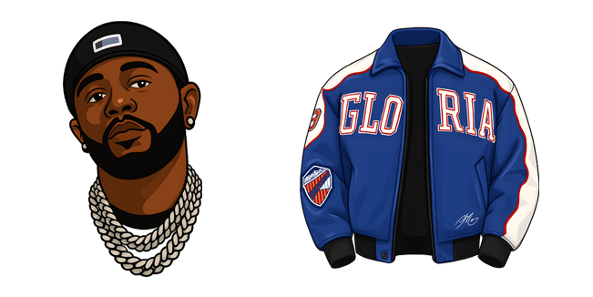 Kendrick Lamar & Gloria Varsity Jacket Cursor