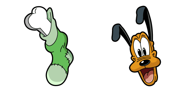 Pluto & Bone in Sock Cursor