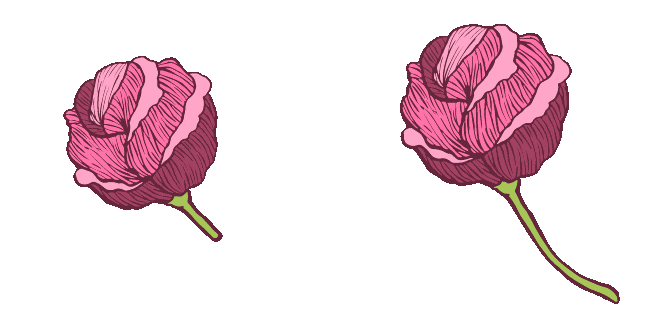 Pink Peony Animated Cursor