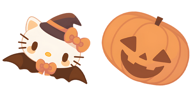 Halloween Hello Kitty & Pumpkin Cursor