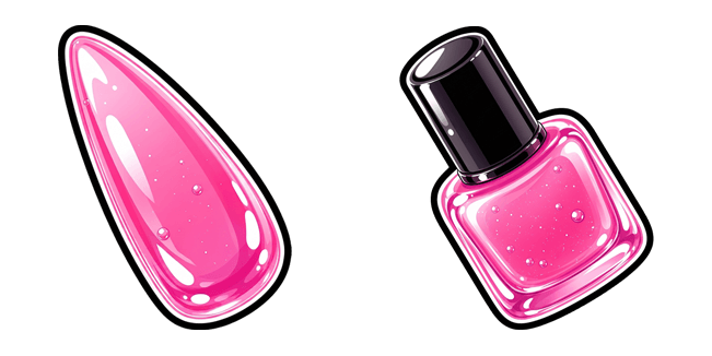 Pink Nail Polish Cursor
