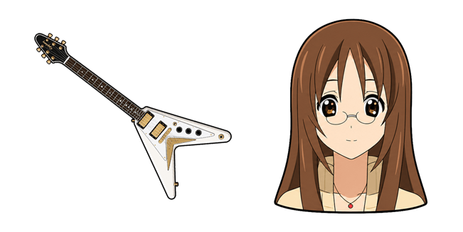 K-On! Sawako Yamanaka & Epiphone 1958 Korina Flying V Cursor